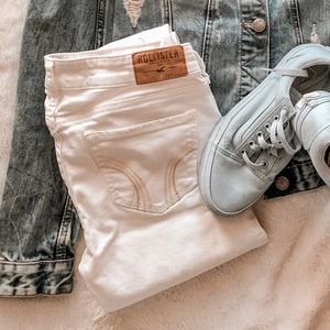 Hollister White Destroyed Jeans